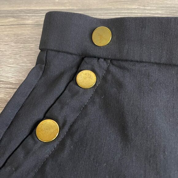 Liz Claiborne Black Shorts with Gold Button Accents. NWOT - Picture 5 of 7